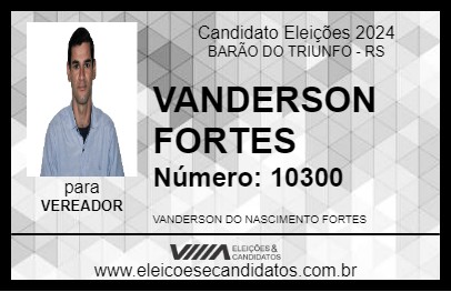 Candidato VANDERSON FORTES 2024 - BARÃO DO TRIUNFO - Eleições