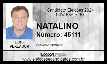 Candidato NATALINO 2024 - NOVA PRATA - Eleições