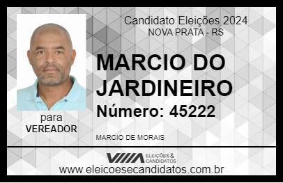 Candidato MARCIO DO JARDINEIRO 2024 - NOVA PRATA - Eleições