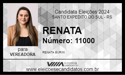 Candidato RENATA 2024 - SANTO EXPEDITO DO SUL - Eleições