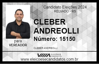 Candidato CLEBER ANDREOLLI 2024 - RELVADO - Eleições