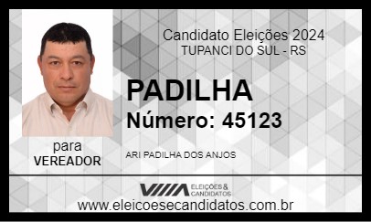 Candidato PADILHA 2024 - TUPANCI DO SUL - Eleições