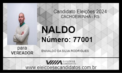 Candidato NALDO 2024 - CACHOEIRINHA - Eleições