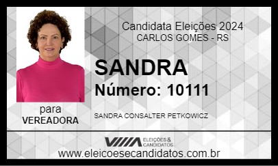 Candidato SANDRA 2024 - CARLOS GOMES - Eleições