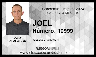 Candidato JOEL 2024 - CARLOS GOMES - Eleições