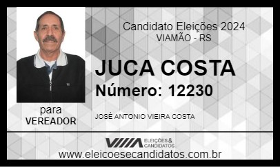 Candidato JUCA COSTA 2024 - VIAMÃO - Eleições