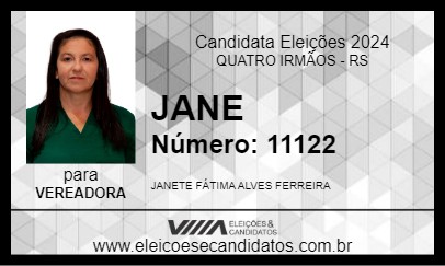 Candidato JANE 2024 - QUATRO IRMÃOS - Eleições