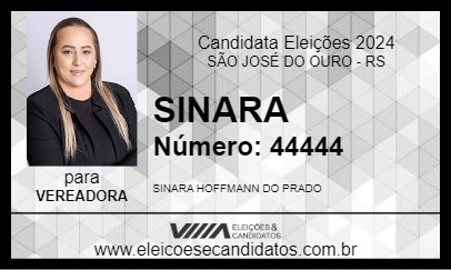 Candidato SINARA 2024 - SÃO JOSÉ DO OURO - Eleições