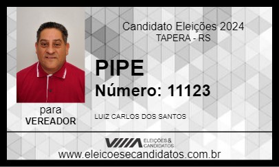 Candidato PIPE 2024 - TAPERA - Eleições