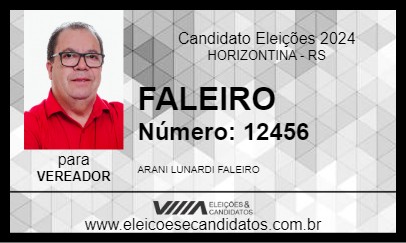 Candidato FALEIRO 2024 - HORIZONTINA - Eleições