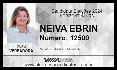 Candidato NEIVA EBRIN 2024 - HORIZONTINA - Eleições