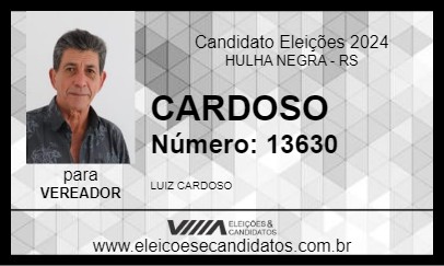 Candidato CARDOSO 2024 - HULHA NEGRA - Eleições