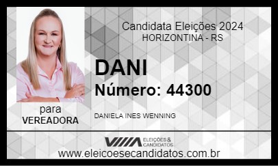 Candidato DANI 2024 - HORIZONTINA - Eleições