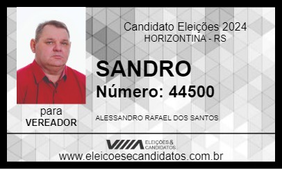 Candidato SANDRO 2024 - HORIZONTINA - Eleições