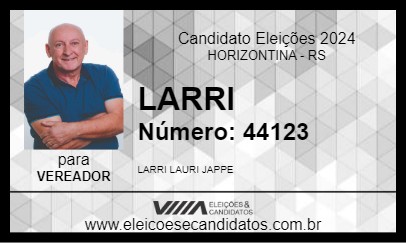 Candidato LARRI 2024 - HORIZONTINA - Eleições