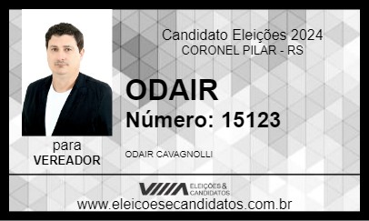 Candidato ODAIR 2024 - CORONEL PILAR - Eleições