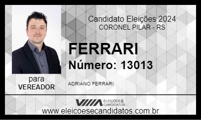 Candidato FERRARI 2024 - CORONEL PILAR - Eleições