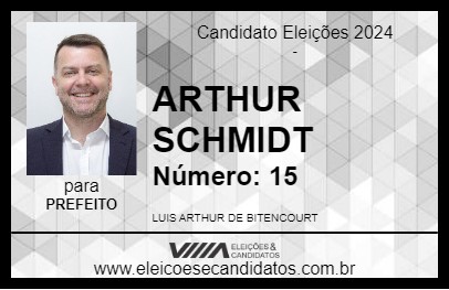 Candidato ARTHUR SCHMIDT 2024 - SÃO LEOPOLDO - Eleições