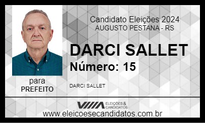 Candidato DARCI SALLET 2024 - AUGUSTO PESTANA - Eleições