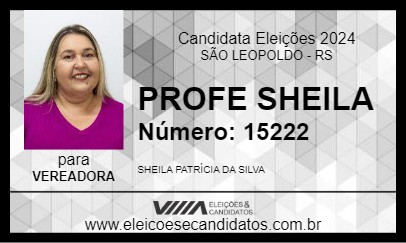 Candidato PROFE SHEILA 2024 - SÃO LEOPOLDO - Eleições