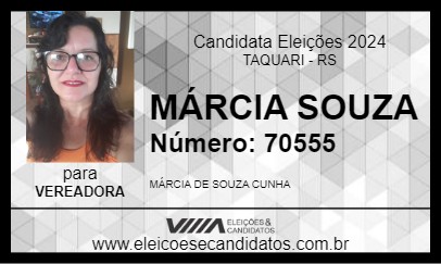 Candidato MÁRCIA SOUZA 2024 - TAQUARI - Eleições