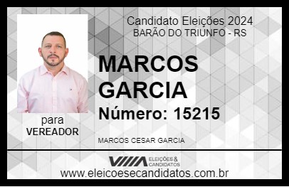 Candidato MARCOS GARCIA 2024 - BARÃO DO TRIUNFO - Eleições