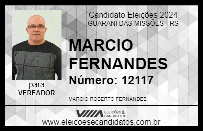 Candidato MARCIO FERNANDES 2024 - GUARANI DAS MISSÕES - Eleições