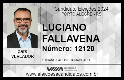 Candidato LUCIANO FALLAVENA 2024 - PORTO ALEGRE - Eleições