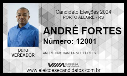 Candidato ANDRÉ FORTES 2024 - PORTO ALEGRE - Eleições