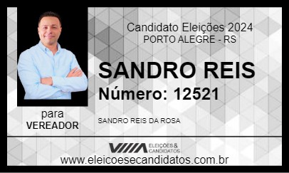 Candidato SANDRO REIS 2024 - PORTO ALEGRE - Eleições