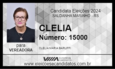 Candidato CLELIA 2024 - SALDANHA MARINHO - Eleições