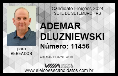 Candidato ADEMAR DLUZNIEWSKI 2024 - SETE DE SETEMBRO - Eleições