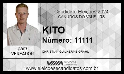 Candidato KITO 2024 - CANUDOS DO VALE - Eleições