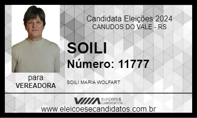 Candidato SOILI 2024 - CANUDOS DO VALE - Eleições