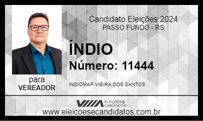 Candidato ÍNDIO 2024 - PASSO FUNDO - Eleições