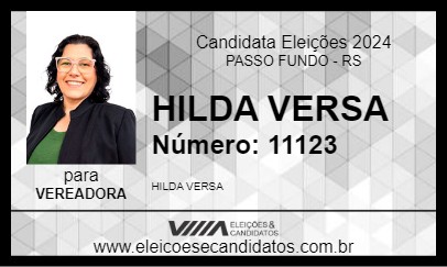 Candidato HILDA VERSA 2024 - PASSO FUNDO - Eleições