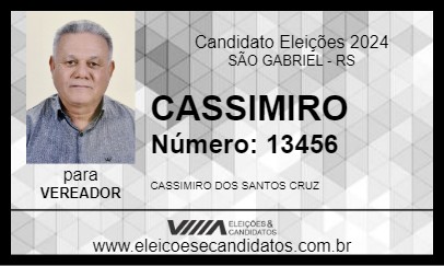 Candidato CASSIMIRO 2024 - SÃO GABRIEL - Eleições