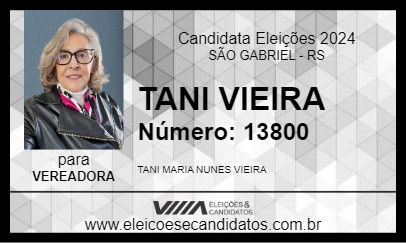 Candidato TANI VIEIRA 2024 - SÃO GABRIEL - Eleições