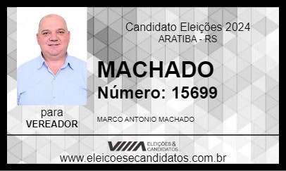 Candidato MACHADO 2024 - ARATIBA - Eleições