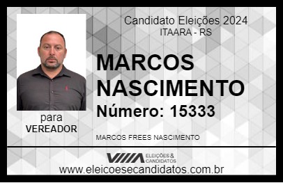 Candidato MARCOS  NASCIMENTO 2024 - ITAARA - Eleições