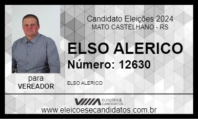 Candidato ELSO ALERICO 2024 - MATO CASTELHANO - Eleições