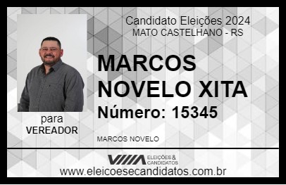 Candidato MARCOS NOVELO XITA 2024 - MATO CASTELHANO - Eleições