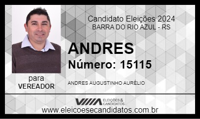 Candidato ANDRES 2024 - BARRA DO RIO AZUL - Eleições