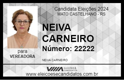 Candidato NEIVA CARNEIRO 2024 - MATO CASTELHANO - Eleições