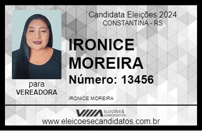 Candidato IRONICE MOREIRA 2024 - CONSTANTINA - Eleições