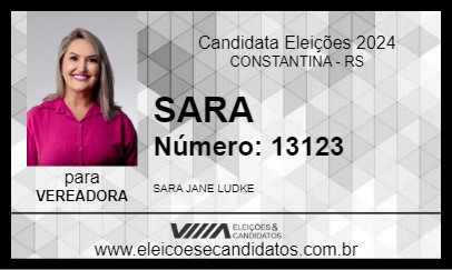 Candidato SARA 2024 - CONSTANTINA - Eleições