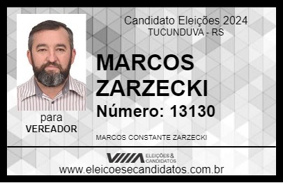 Candidato MARCOS ZARZECKI 2024 - TUCUNDUVA - Eleições