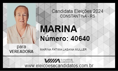 Candidato MARINA 2024 - CONSTANTINA - Eleições