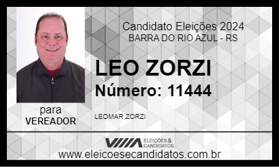 Candidato LEO ZORZI 2024 - BARRA DO RIO AZUL - Eleições