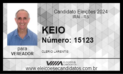 Candidato KEIO 2024 - IRAÍ - Eleições